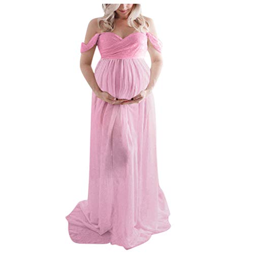 Premamá Vestido de Maternidad Maxivestido de Novia Dama de Honor para Sesión Fotográfica de Embarazada Disparar Largos Vestidos de Fiesta Noche Fannyfuny