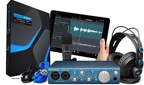 PreSonus AudioBox iTwo Studio USB 2.0 Recording Bundle with Interface, Headphones, Microphone and Studio One software