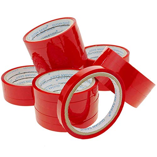 PrimeMatik - Cinta Adhesiva roja para precintadora Cierra Bolsas de plástico 24-Pack