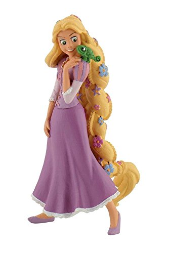 PRINCESAS Figura Rapunzel Con Flor de Rapunzel