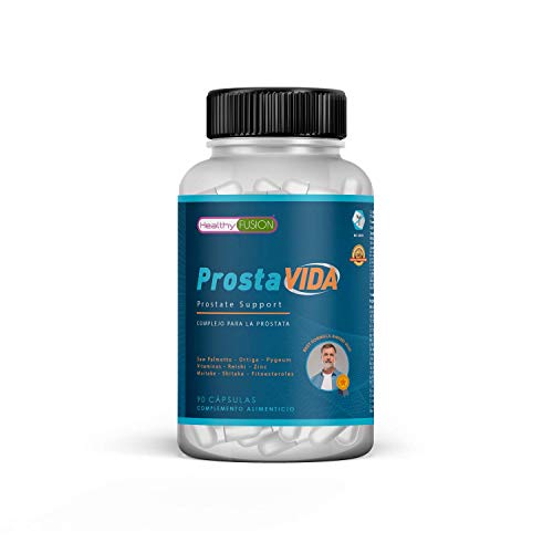 PROSTA VIDA | Complejo Natural para la Próstata | Mejora la salud y funcionamiento de la Próstata | Regula y controla las Urgencias Urinarias | Saw Palmetto, Reishi, Ortiga y Vitaminas | 90 Caps