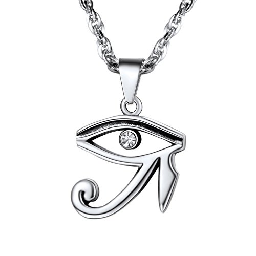 PROSTEEL Collar de Cruz Anj Egipto y Ojo Turco/Ojo de Horus Acero Inoxidable Chapado en Oro/Negro con Cadena Eslabones 60cm Ajustable con Caja de Regalo PROSTEEL Collar de Cruz Anj Egipto y Ojo Turco/Ojo de Horus Acero Inoxidable Chapado en Oro/Negro con Cadena Eslabones 60cm Ajustable con Caja de Regalo