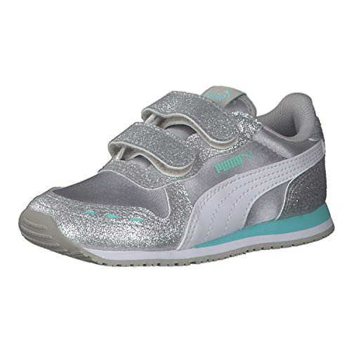 PUMA Cabana Racer Glitz V Inf, Zapatillas Niñas, Rosa (Gray Violet White), 20 EU PUMA Cabana Racer Glitz V Inf, Zapatillas Niñas, Rosa (Gray Violet White), 20 EU