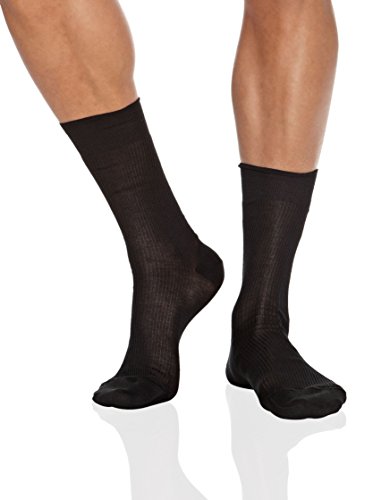 Punto Blanco 1340010 Calcetines cortos, Negro (Negro 090), 41/42 (Tamaño del fabricante:11) (Pack de 6) para Hombre