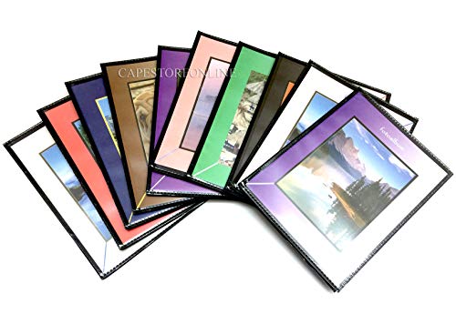 Puntofotoidee - 10 Álbumes de fotos de bolsillo personalizables frente/dorso con tapas blandas, de 40 fotos y medida 13 x 19 cm, confección de10 unidades.