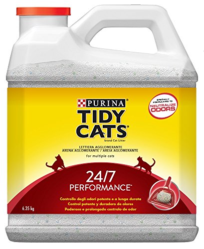 Purina Tidy Cats 24/7 - Arena aglomerante para Gato, perfumada, 6,35 Kg