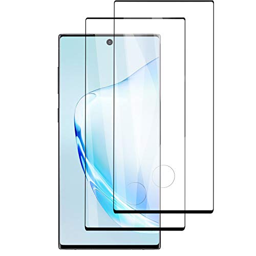 PUUDUU [2 Pack Protector de Pantalla para Samsung Note 10 Plus, Sin Burbujas, Anti-Rasguños, HD Transparente,Cristal Templado Protector de Pantalla para Samsung Note 10 Plus