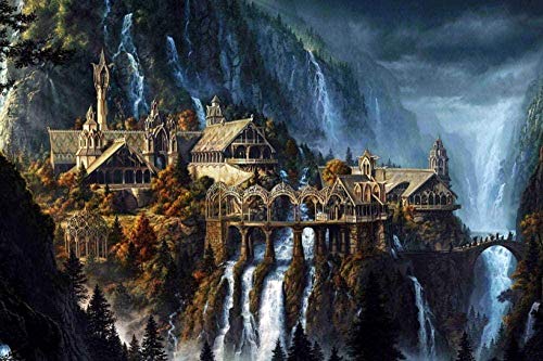 Puzzle de 1000 piezas de rompecabezas de madera Classic Lord of the Rings Castle Juguetes educativos clásicos para niños