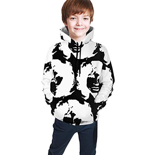 qinhuang Adolescente niño niña Sudadera con Capucha con cordón suéter para niños Casual Todo fósforo Jim Morrison XL