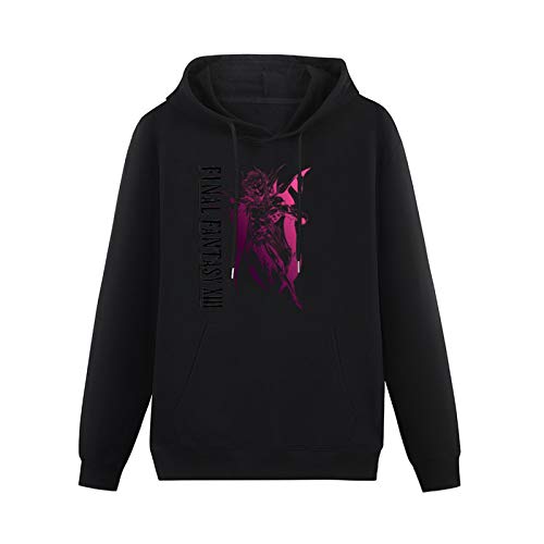 QSCV Youth Teen Warm Sweatshirts Final Fantasy XIII Logo Red with Printed Pullover Hoodies