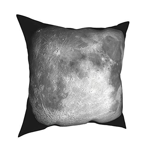 Q&SZ Sweatshirt Galaxy Moon Graphic Image Trippy Rock Detailed Surface Planet Astronomy Outer Space Theme Print Grey Black Various Specifications Fashion Pillow - No Inserts Included