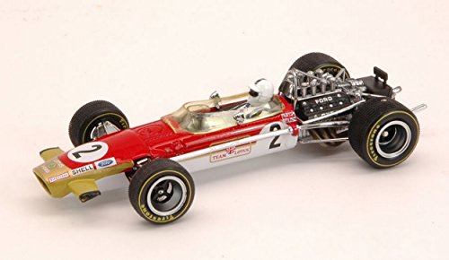Quartzo QZ27806 Lotus 49B R.ATTWOOD 1969 N.2 4th Monaco GP 1:43 Die Cast Model Compatible con