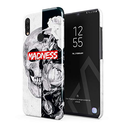 Queen Skull Madness Vintage Floral Roses Gray Marble Hard Thin Plastic Phone Case Cover For Xiaomi Redmi Note 7