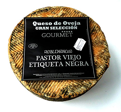 Queso de Oveja gran Seleccion Gourmet Roblemancha Curado Pastor Viejo Etiqueta Negra