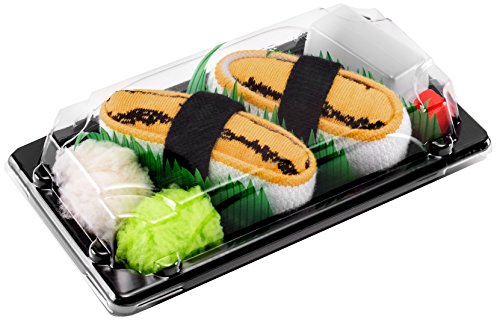 Rainbow Socks - Mujer Hombre Calcetines Sushi Tamago - 1 Par - Tamaño 41-46 Rainbow Socks - Mujer Hombre Calcetines Sushi Tamago - 1 Par - Tamaño 41-46