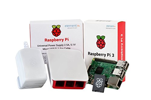 Raspberry Pi 3 Official Desktop Starter Kit (16GB, White)