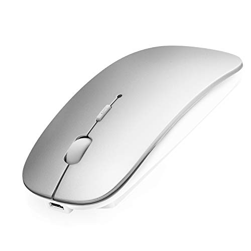 Ratón Inalámbrico Bluetooth Compatible con Laptop/Macbook/iPad/iPhone (iOS 13.1.2 y posterior)/PC/Computer/Android Mini Ratón Silencioso Recargable para Windows/Linux/Mac 3DPI Ajustable Bluetooth4.0 Ratón Inalámbrico Bluetooth Compatible con Laptop/Macbook/iPad/iPhone (iOS 13.1.2 y posterior)/PC/Computer/Android Mini Ratón Silencioso Recargable para Windows/Linux/Mac 3DPI Ajustable Bluetooth4.0