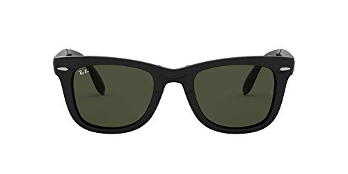 Ray-Ban Folding Wayfarer Sunglasses, Black, 54 mm para Hombre