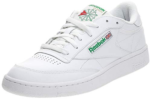 Reebok Club C 85, Zapatillas Hombre, Blanco Intense White Green 0, 47 EU