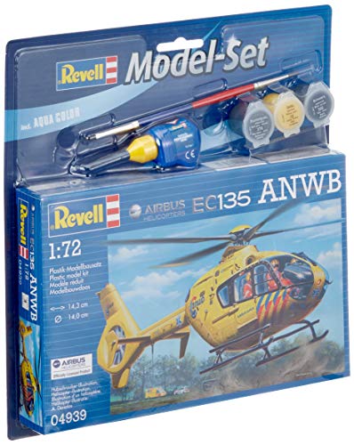 Revell 64939 – Model Juego Airbus Heli EC135 anwb en Escala 1: 72, Maqueta de, Accesorios
