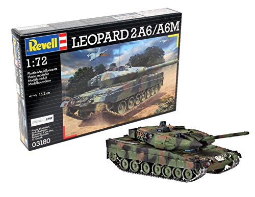 Revell Maqueta Leopard 2A6/A6M, Kit Modelo, Escala 1:72 (03180)