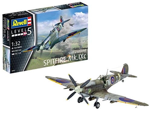 Revell Supermarine Spitfire MK.IXc, Kit de Modelo, Escala 1: 32 (3927) (03927)