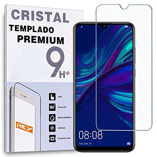 REY Protector de Pantalla para Huawei P Smart Plus 2019 - P Smart 2019 - Honor 10 Lite - P Smart 2020, Cristal Vidrio Templado Premium