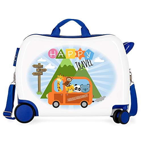 Roll Road Little Me Maleta Infantil Multicolor 50x38x20 cms Rígida ABS Cierre combinación 34L 2,1Kgs 4 Ruedas Equipaje de Mano