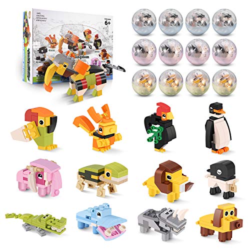 Rolytoy VraiJouet Juguetes de niños Mini Bloques de Construcción de Animales 12 Piezas de Juguetes de Construcción, Regalo de Juguete para Niños de 6 años o más Niños y Niñas Rolytoy VraiJouet Juguetes de niños Mini Bloques de Construcción de Animales 12 Piezas de Juguetes de Construcción, Regalo de Juguete para Niños de 6 años o más Niños y Niñas