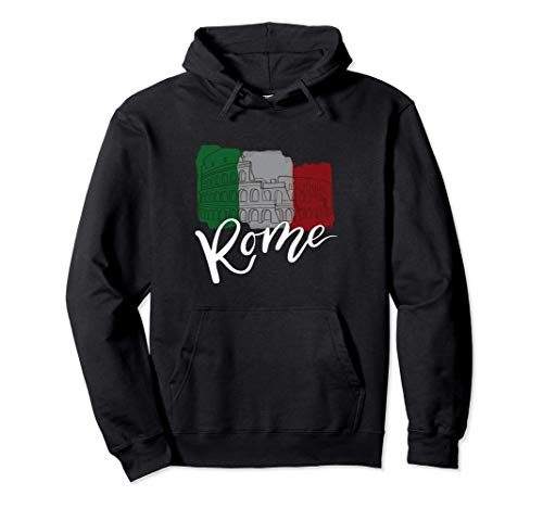 Roma Italia - bandera italiana anfiteatro del Coliseo Sudadera con Capucha Roma Italia - bandera italiana anfiteatro del Coliseo Sudadera con Capucha