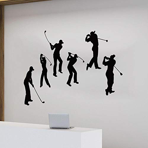 Sala de pegatinas de pared figura decoración de la pared de golf pegatinas de pared inferior extraíble que viven PVC a prueba