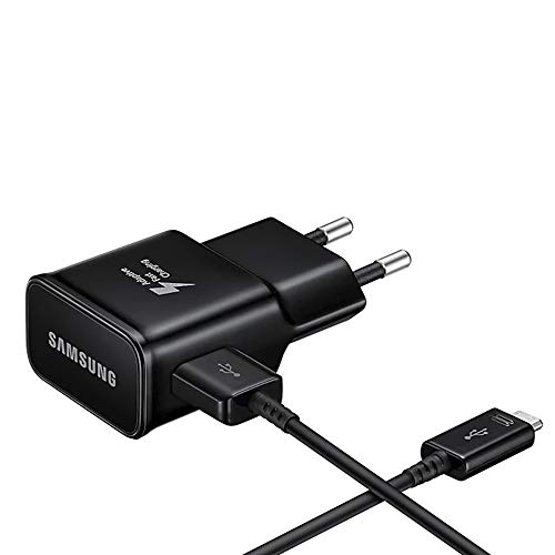 SAMSUNG Cargador Original EP-TA200EBE + Cable EP-DR140ABE (5V-2A | 9V-1.67A) Galaxy S10, S10+, S10e, S9, S9+ (Cargador + Cable Tipo C, Negro) SAMSUNG Cargador Original EP-TA200EBE + Cable EP-DR140ABE (5V-2A | 9V-1.67A) Galaxy S10, S10+, S10e, S9, S9+ (Cargador + Cable Tipo C, Negro)