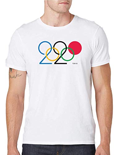 Sartamke 2020 Olympics Amazing Tokyo Camiseta Cuello Redondo Hombre X-Large