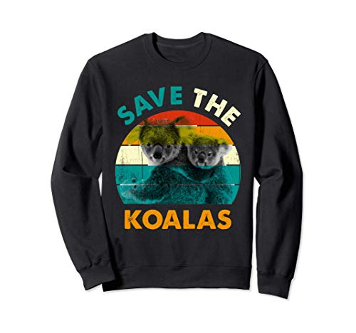 Save the Koalas - Reza por Australia - Regalo retro antiguo Sudadera