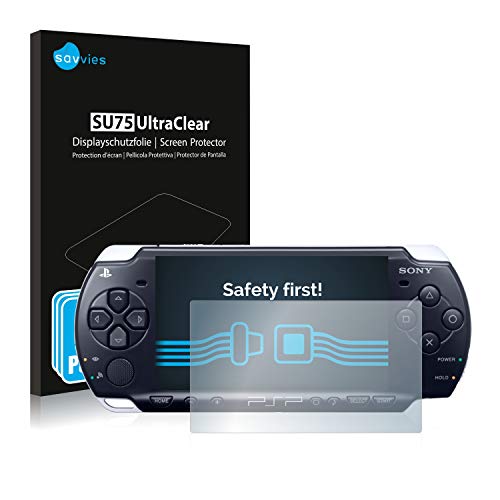 savvies Protector Pantalla Compatible con Sony PSP 3004 (6 Unidades) Pelicula Ultra Transparente