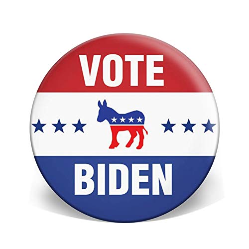 Sbarden Joe Biden para la campaña del Presidente 2020 Botones de patrón Redondo Insignia con Pasador para Chaquetas, Sombreros y Mochilas de Jean(Multi-Style03)