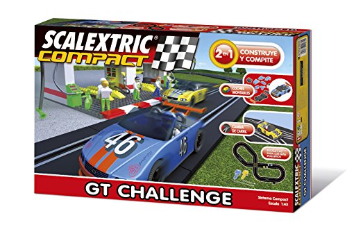 Scalextric Compact- Circuito Compact GT Challenge (Fabrica de Juguetes C10127S500)