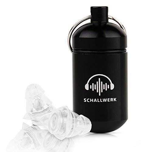SCHALLWERK ® Strong+ - orejeras protectoras con protección extra fuerte – amortigua ruidos y mantiene la calidad del sonido – ideal para música, festivales, trabajo, formación SCHALLWERK ® Strong+ - orejeras protectoras con protección extra fuerte – amortigua ruidos y mantiene la calidad del sonido – ideal para música, festivales, trabajo, formación