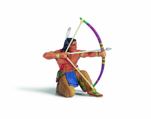 Schleich 70305 - Figura/ Miniatura Indios, Sioux Archer, de Rodillas