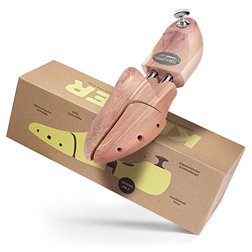 Schlesinger Hormas Para Zapatos de Hombre en Madera de Cedro para Controlar Olores y Absorber Humedad - Conserva tu Lujoso Calzado de Piel en Perfectas Condiciones - Tallas 35 a 52 / Modelo Kaiser