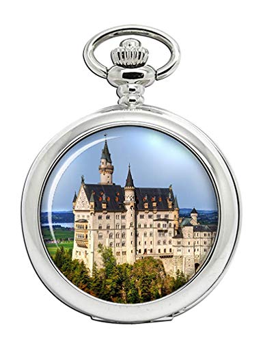 Schloss Neuschwanstein Reloj Bolsillo Hunter Completo