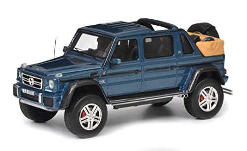 Schuco Maqueta de Coche 450900400 450900400-Mercedes-Maybach G650, Escala 1:43, Color Azul Metalizado