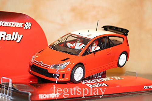 SCX Slot Scalextric 6437 Citroën C4 Red & White Colour SCX Slot Scalextric 6437 Citroën C4 Red & White Colour