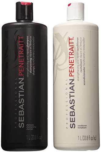 Sebastian Penetraitt Strengthening and Repair Shampoo & Conditioner Liter Set... by Sebastian Sebastian Penetraitt Strengthening and Repair Shampoo & Conditioner Liter Set... by Sebastian