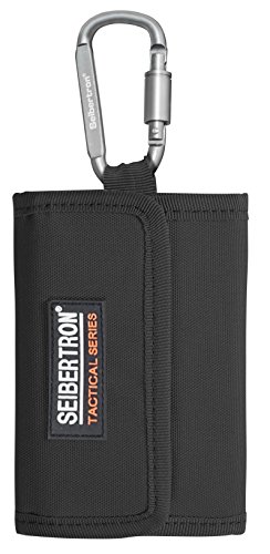 Seibertron Unisex Tactical 2.0 RFID Blocking Army Wallet Pocket Money Purse Spartan Wallet Gear Micro Wallet with Hook and Loop Closure Black