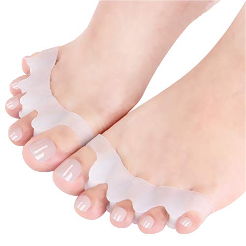 Separador dedos pie, para corregir hallux valgus, alivio del dolor después del yoga y actividades deportivas, se puede utilizar en la herramienta de manicura de pedicura Nail. 2 pares Separador dedos pie, para corregir hallux valgus, alivio del dolor después del yoga y actividades deportivas, se puede utilizar en la herramienta de manicura de pedicura Nail. 2 pares