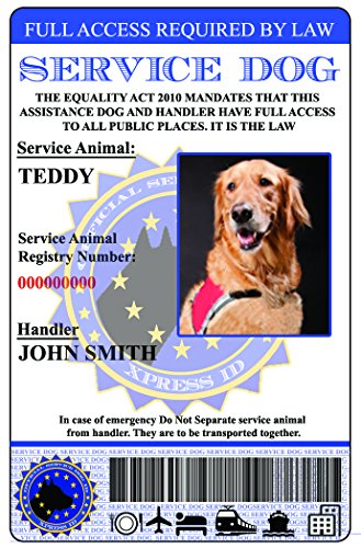 Servicio perro tarjeta de identificación Unión Europea versión (Custom W/Holograma de laminación) Servicio perro tarjeta de identificación Unión Europea versión (Custom W/Holograma de laminación)