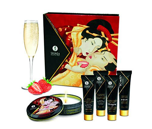 Shunga Geishas Secret Collection Strawberry Aceite de Masaje - 1 Pack Shunga Geishas Secret Collection Strawberry Aceite de Masaje - 1 Pack