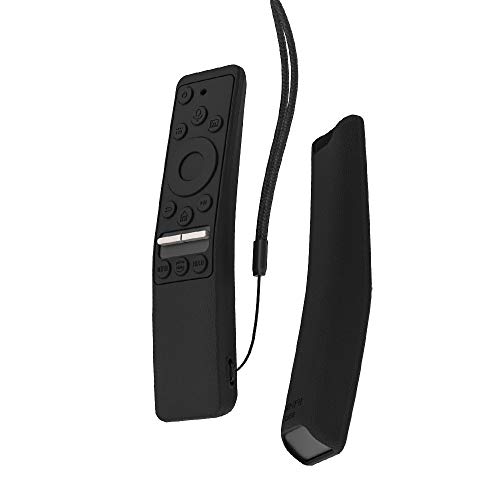 SIKAI CASE Funda Protectora Compatible con Mando de Samsung UHD 4K Smart TV Bluetooth Remote Control RMCSPR1BP1 / BN59-01312A Antideslizante Cubierta de Silicona a Prueba de Golpes (Negro & Negro)