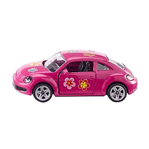 SIKU 1488, VW Beetle, Metal/Plástico, Rosa, Apertura de puertas, Hoja de pegatinas para un diseño personalizado